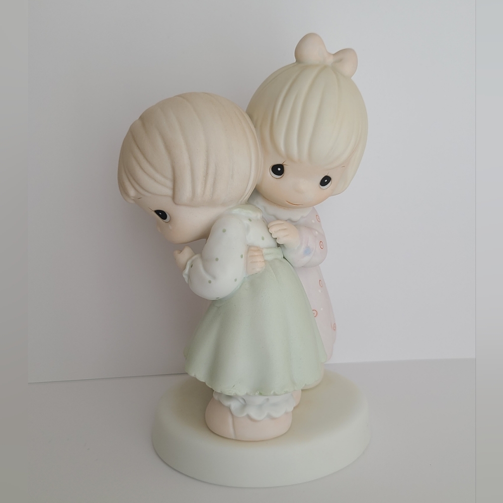 Vintage Precious Moments Friend Friendship Girls Porcelain Collectible Figurine